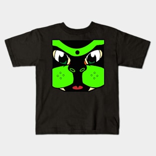 Pop-Up-Pup Muzzle - Green Kids T-Shirt